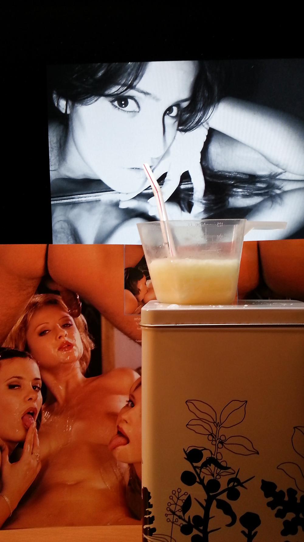10P 60 ml sperm 7 cumshots for sandramonica to drink!