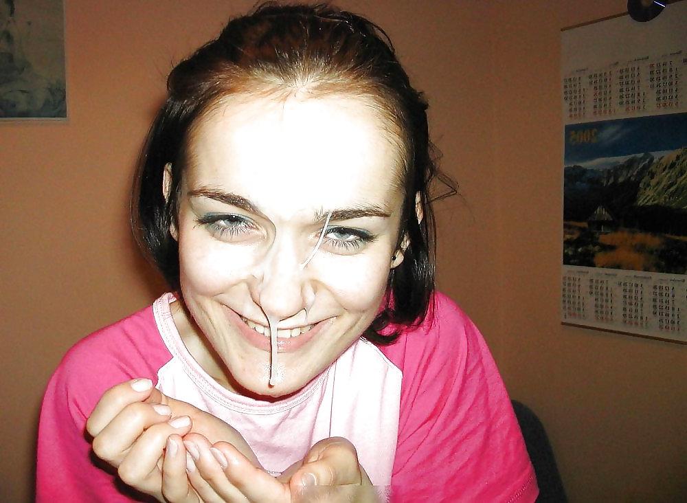 18P Sperm on face