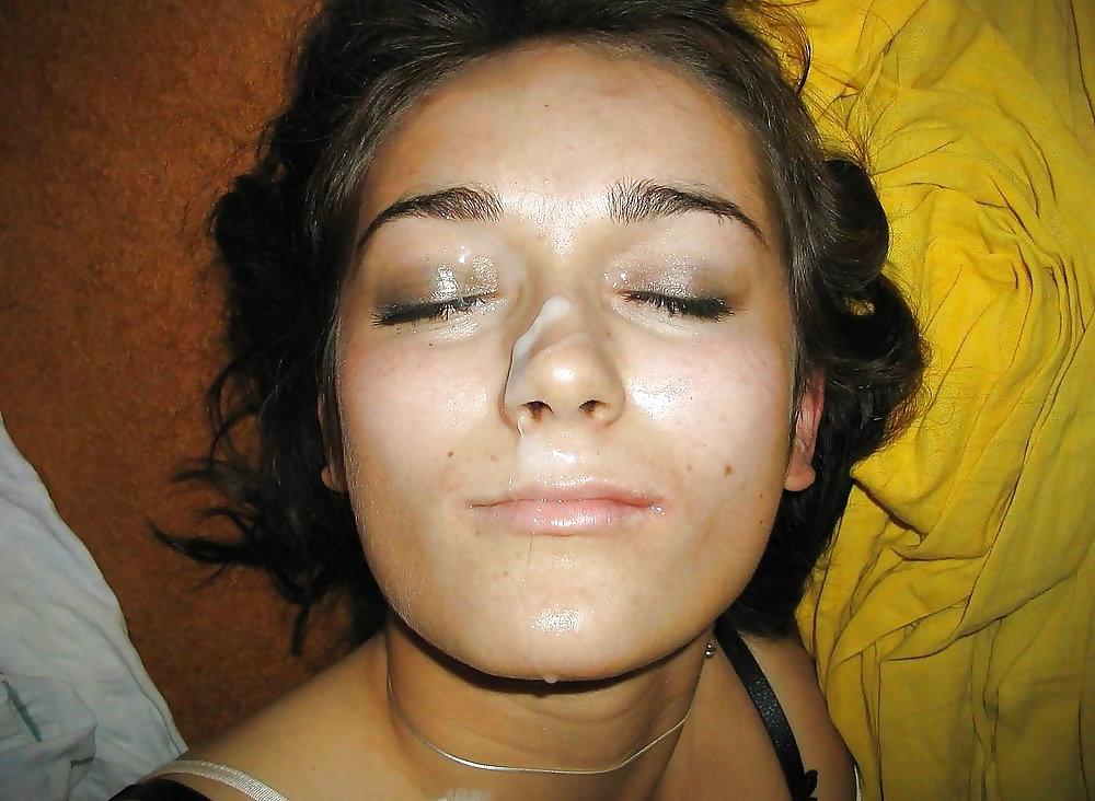 18P Sperm on face