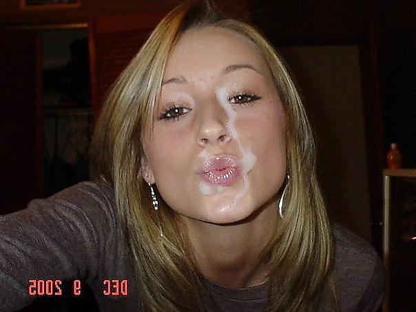 18P Sperm on face