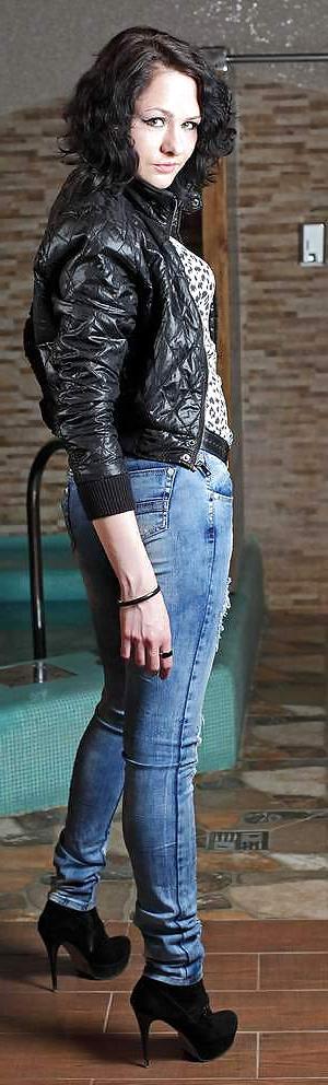 9P Mmm  latex leather leggins boots high heels