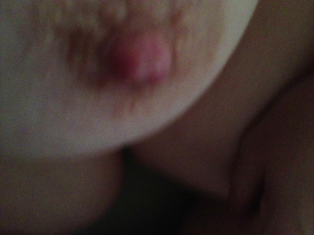 25P Her hairy pussy, pitts & big titts.