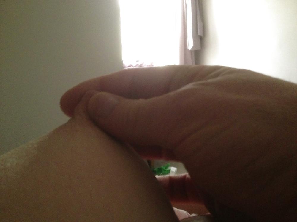 25P Her hairy pussy, pitts & big titts.