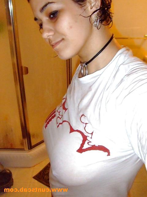 5P Sexy Goth Teen Girl With Big Boobs