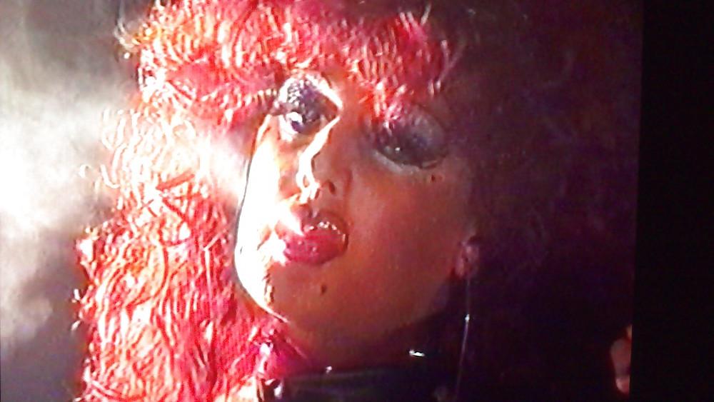 14P Redhead smoking TV tart