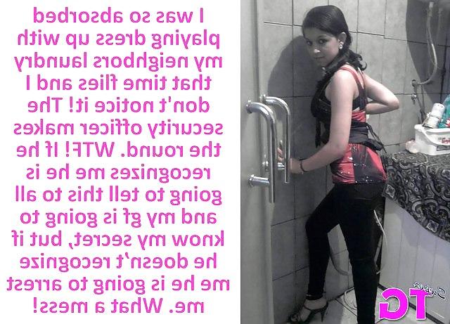 25P Caught Crossdressing Captions 2