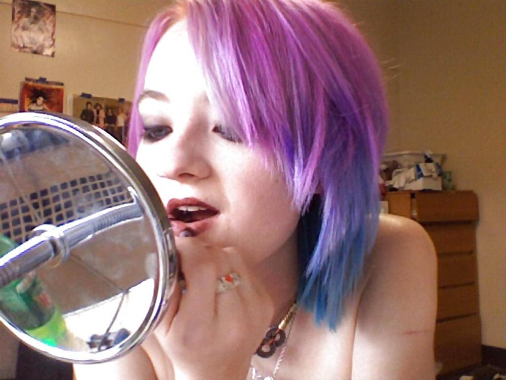 25P Stolen Pics - Busted Emo Slut Part 1