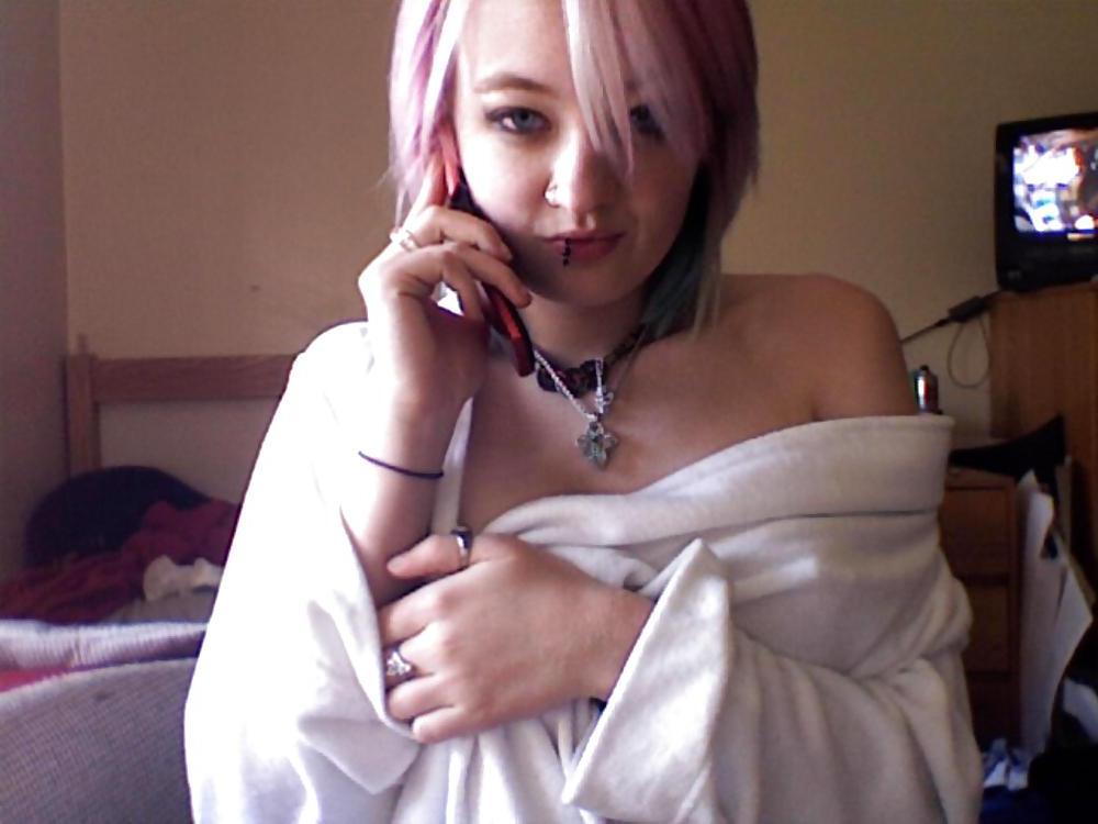25P Stolen Pics - Busted Emo Slut Part 1