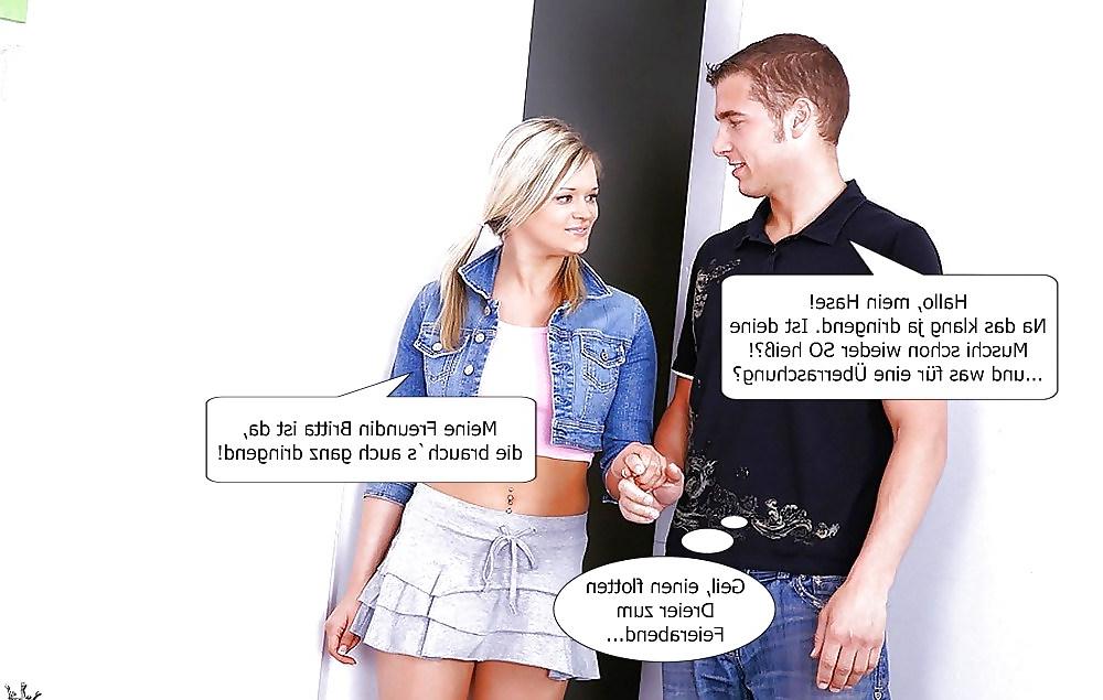 17P German Caps-Story - Threesome with 2 hot teens