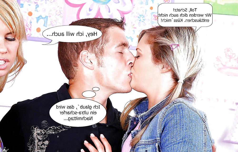 17P German Caps-Story - Threesome with 2 hot teens