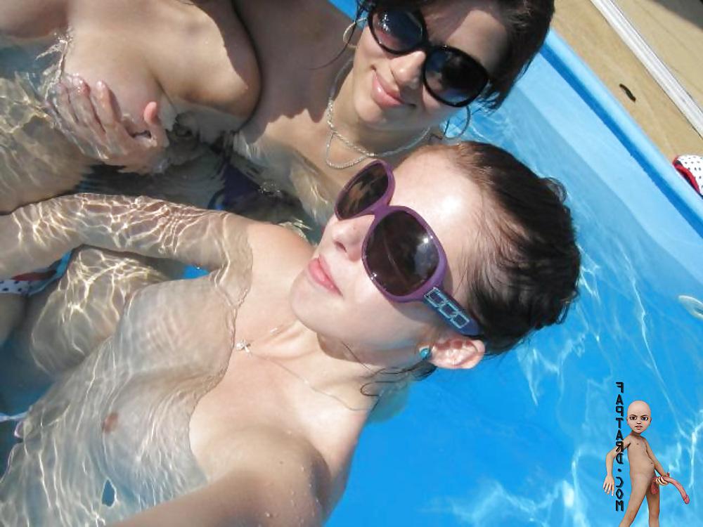 19P Crazy Young Teens Playing with their BIG Titties