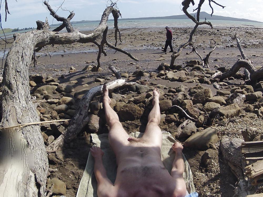 18P Wanking at the beach....caught by another guy