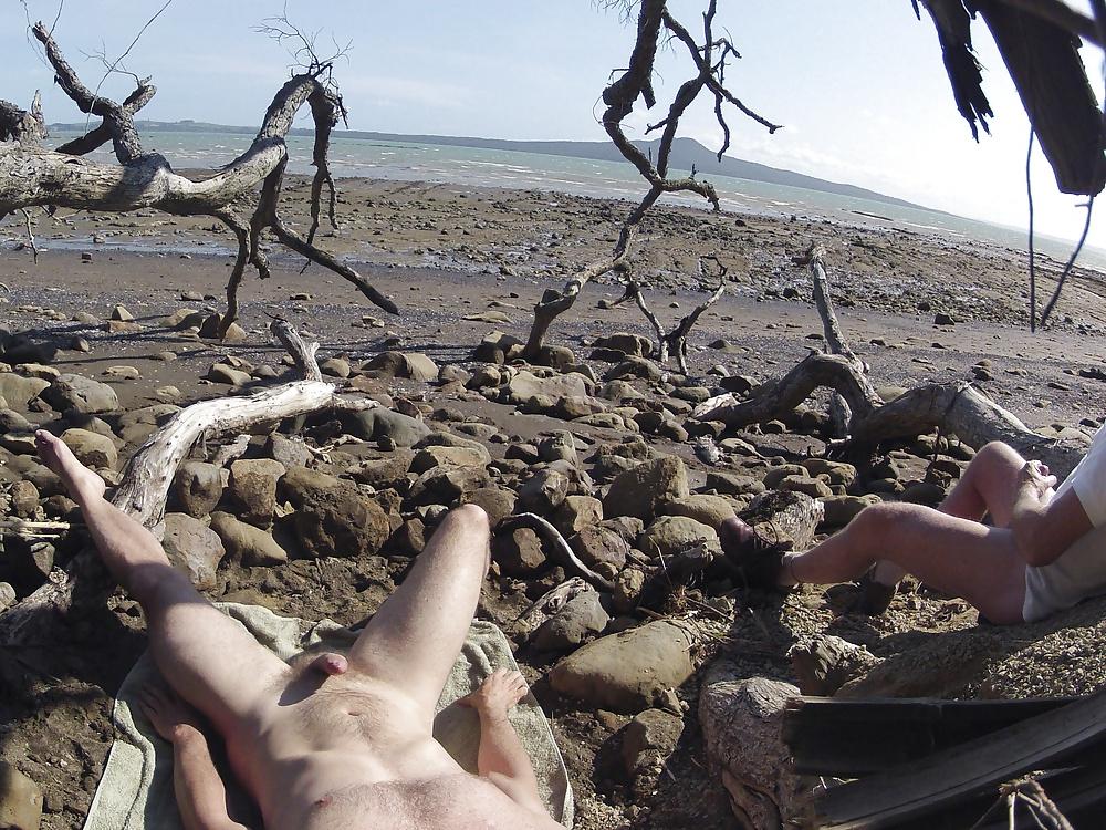 18P Wanking at the beach....caught by another guy