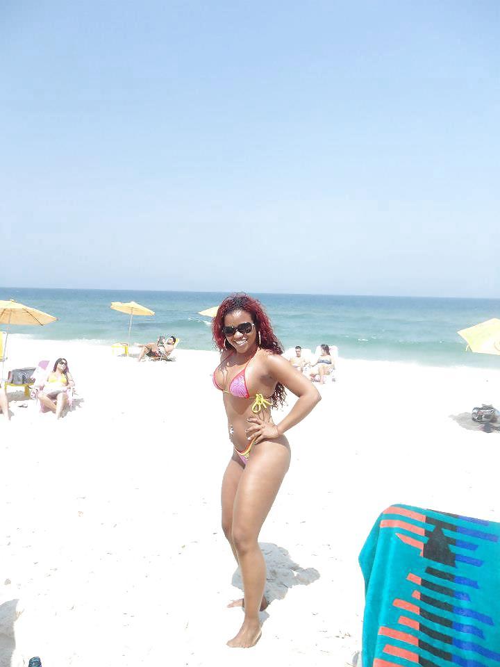 12P Ebony Friends on Beach