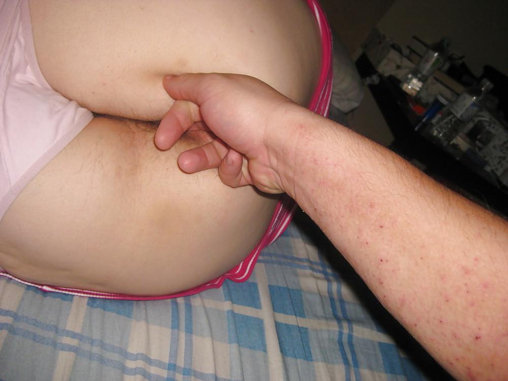 6P Slep finger ass hole