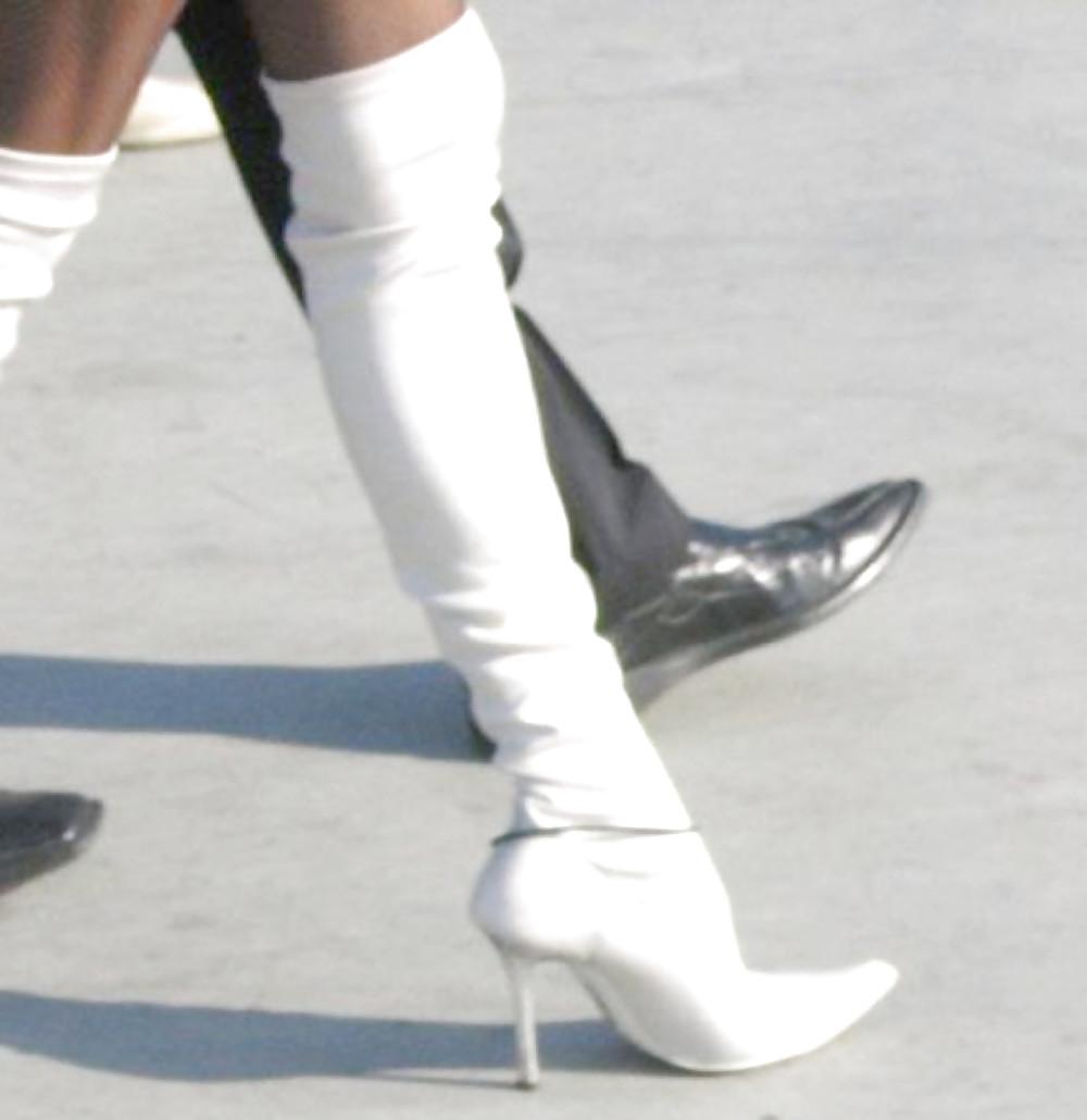 12P In The Streets 081 - Sexy White Fuck-Me-Boots