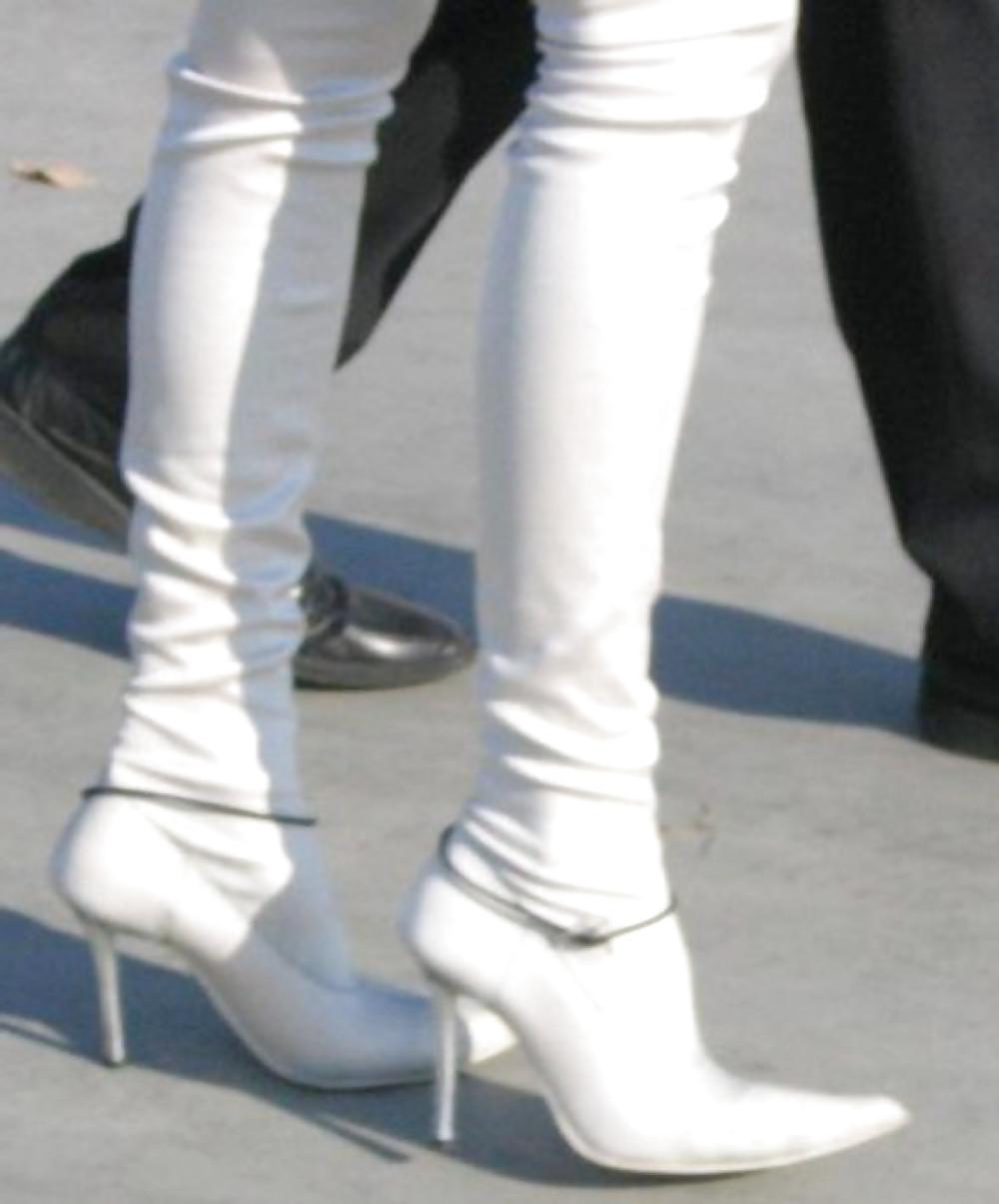 12P In The Streets 081 - Sexy White Fuck-Me-Boots