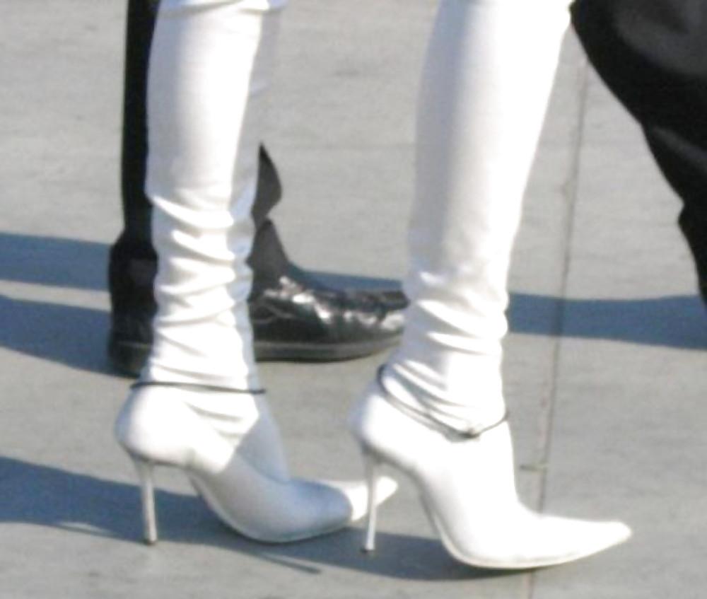 12P In The Streets 081 - Sexy White Fuck-Me-Boots