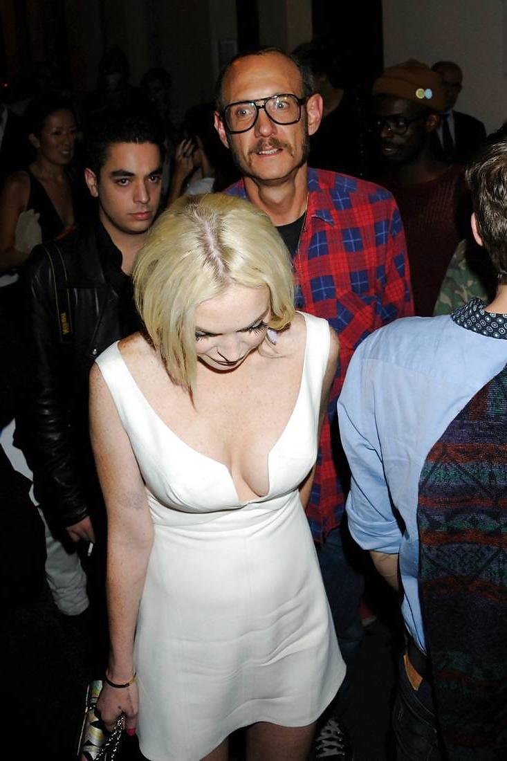 13P Lindsay Lohan ... White Photoshoot In White Dress