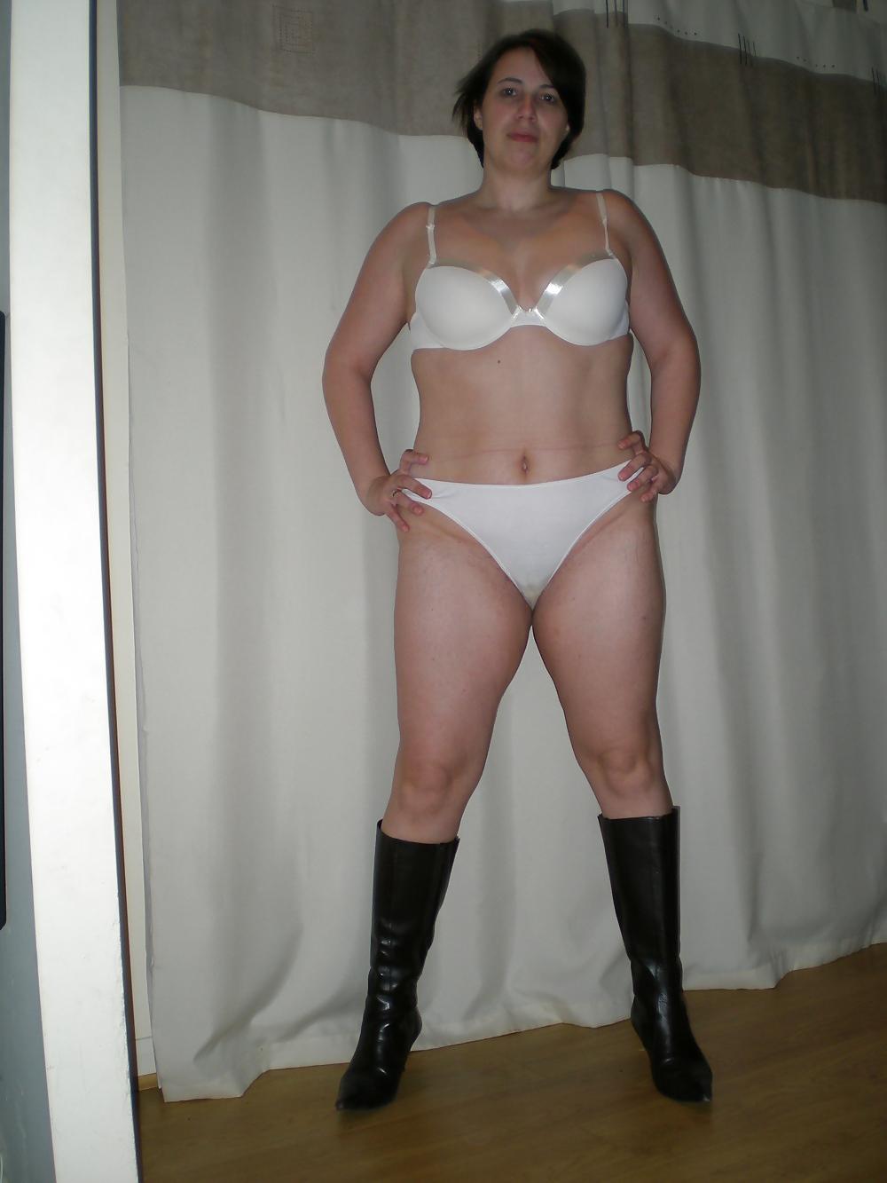 8P Holly in her whore boots
