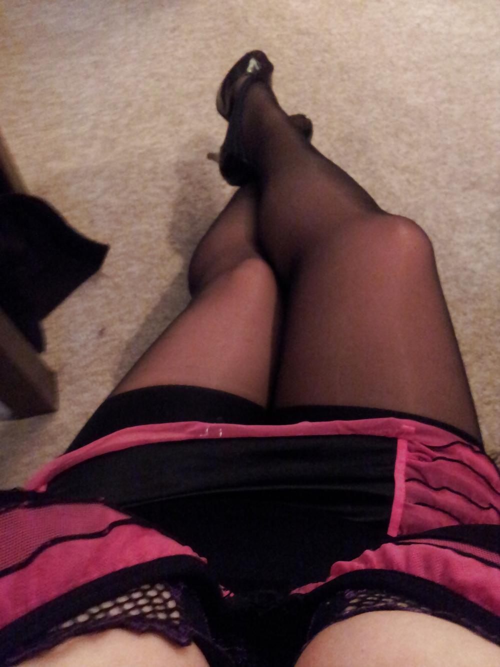 12P Black garter black stockings nude hose