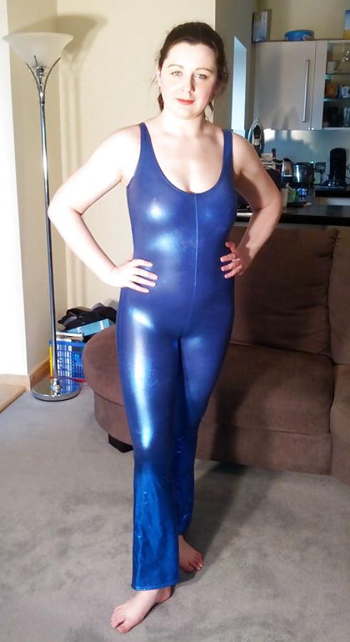 8P Shiny catsuits bodysuits or swimsuits and crotchless