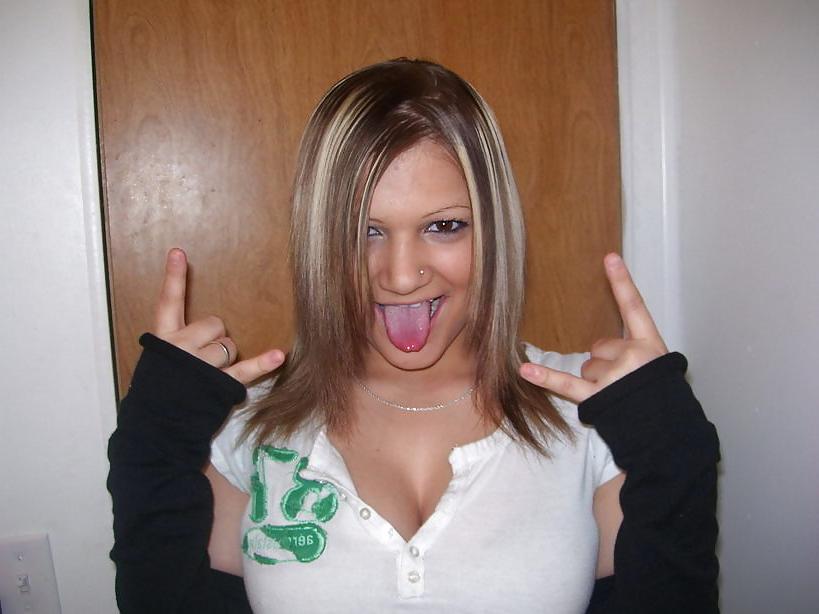 17P Pretty Teen with BOG BOOBS