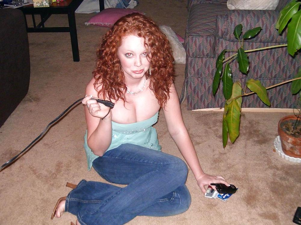 25P Big Boob Redhead