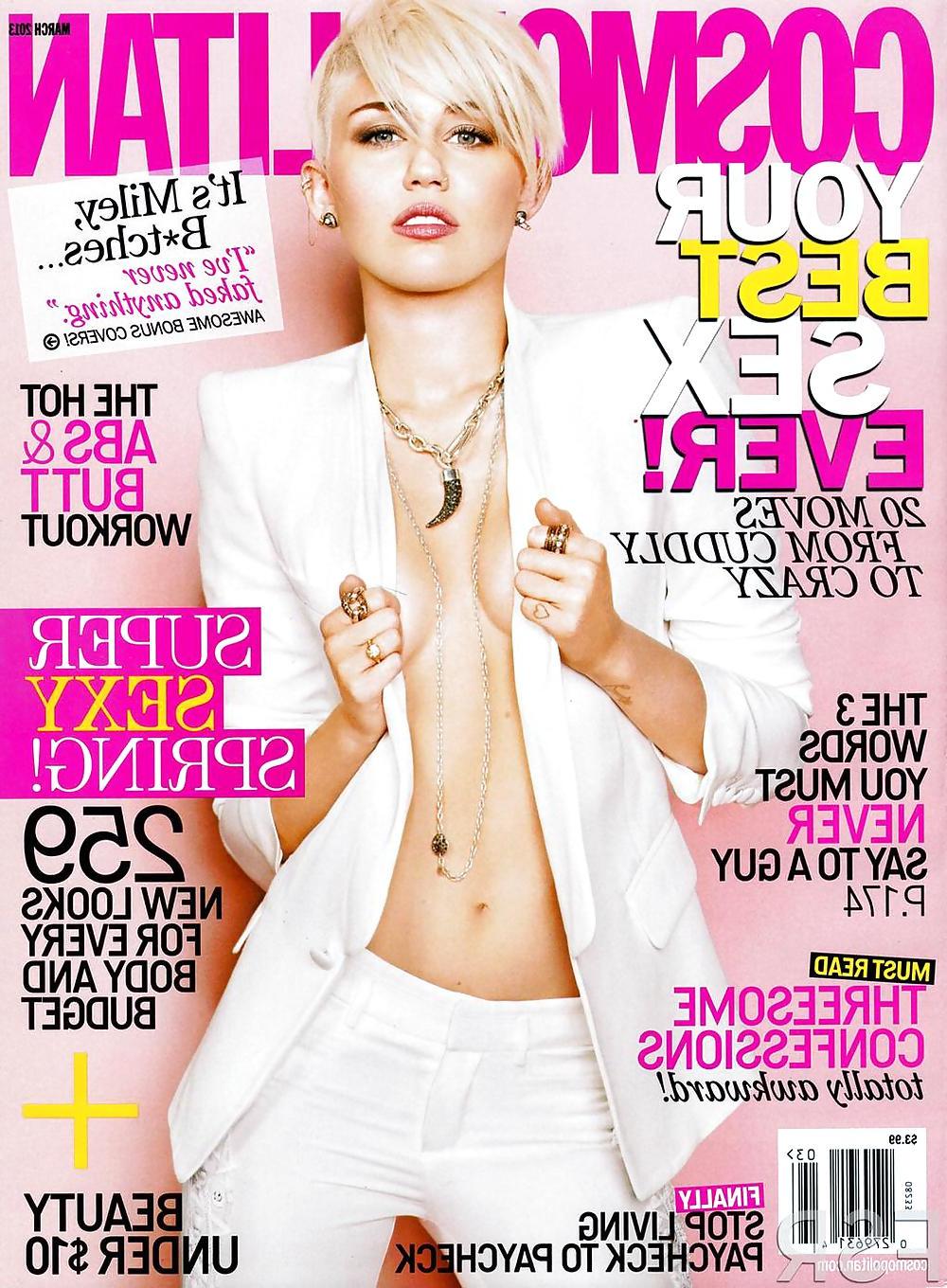 10P Sexy Miley Cyrus Photoshoot for Cosmopolitan, March 2013