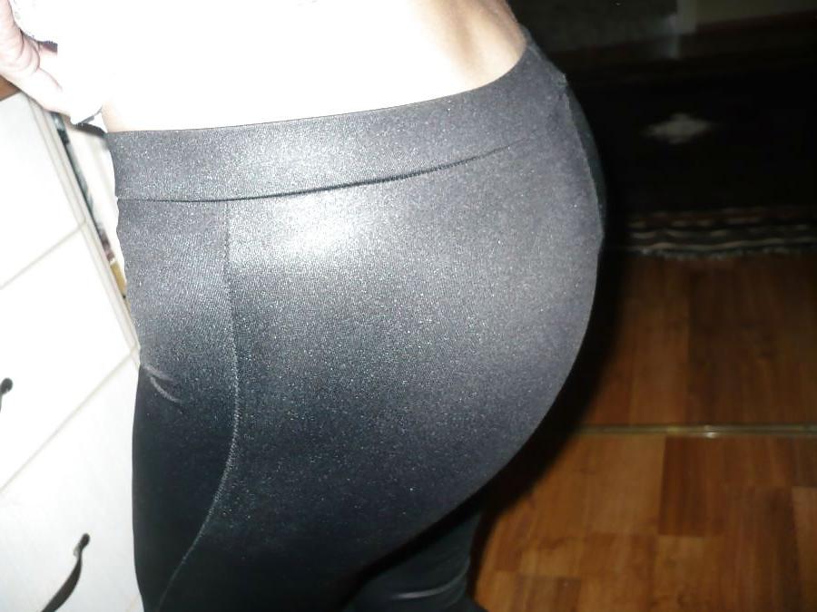 6P Black spandex 