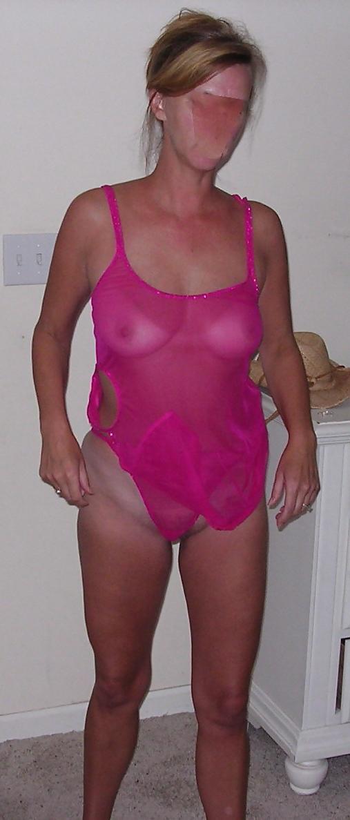25P Shy Blonde Wife Posing For Husband