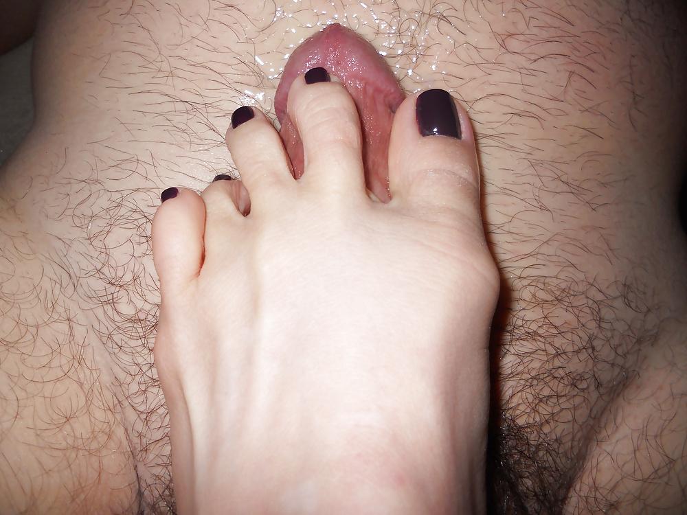 10P Misshotwife - Dark Purple Toes and Locked Up Husband
