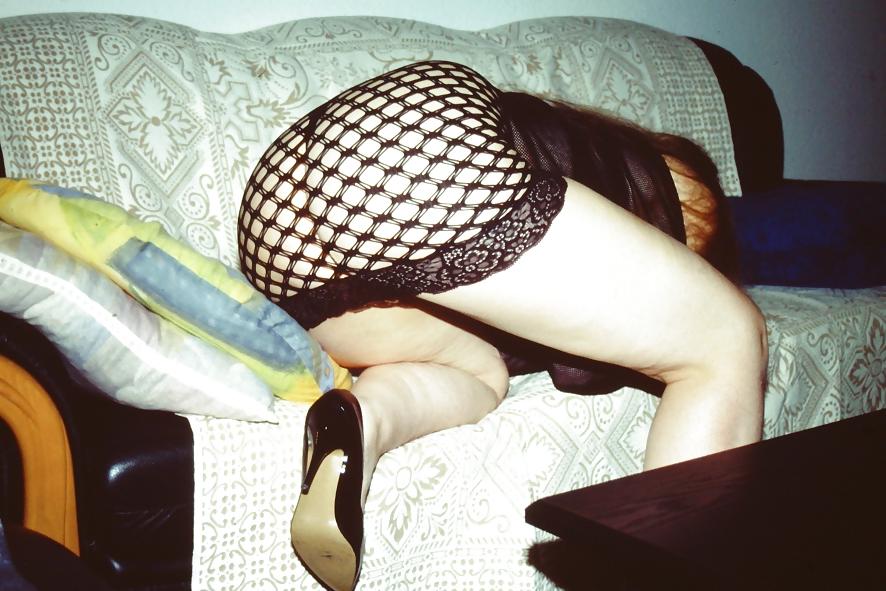 10P SAG - Wife's Body & Boobs In Black Net Skirt & Purple Bra 04
