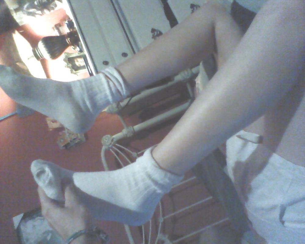 24P Sexy slutty white socks 