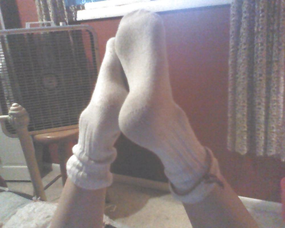 24P Sexy slutty white socks 