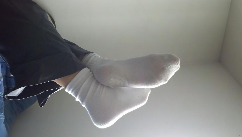 24P Sexy slutty white socks 