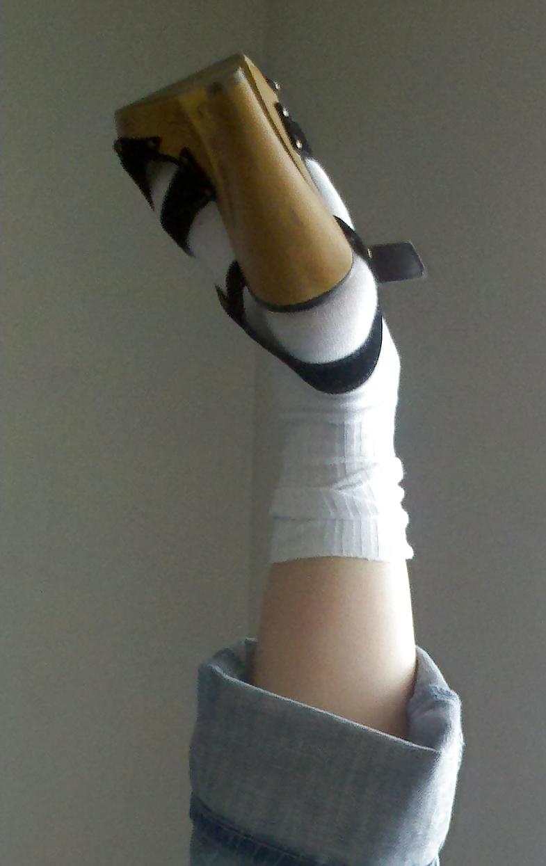 24P Sexy slutty white socks 