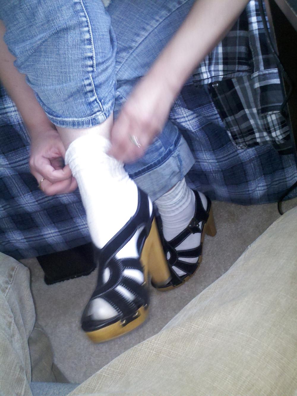 24P Sexy slutty white socks 