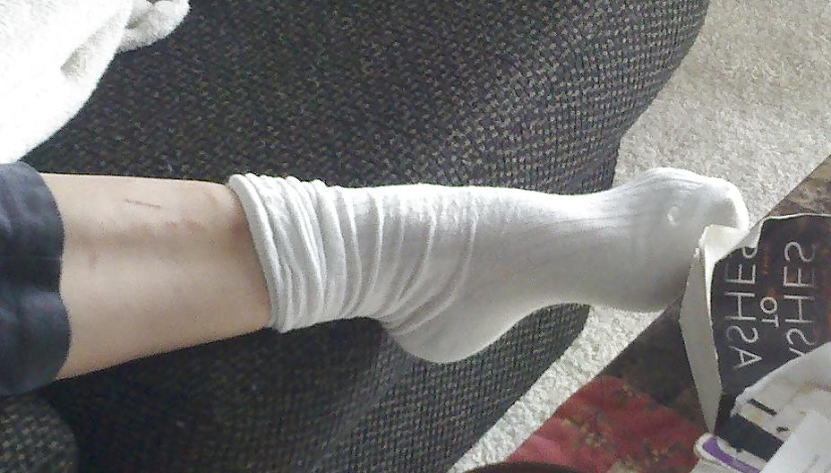 24P Sexy slutty white socks 