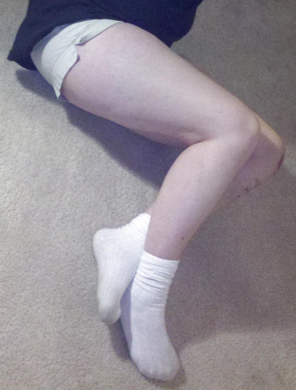 24P Sexy slutty white socks 