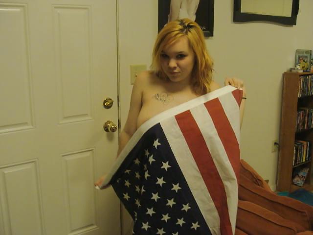 9P Thick Military wife and the American Flag