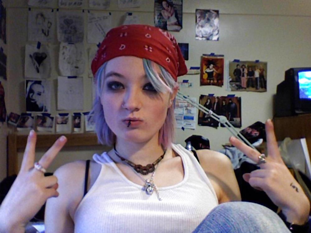 25P Stolen Pics - Busted Emo Slut Part 2