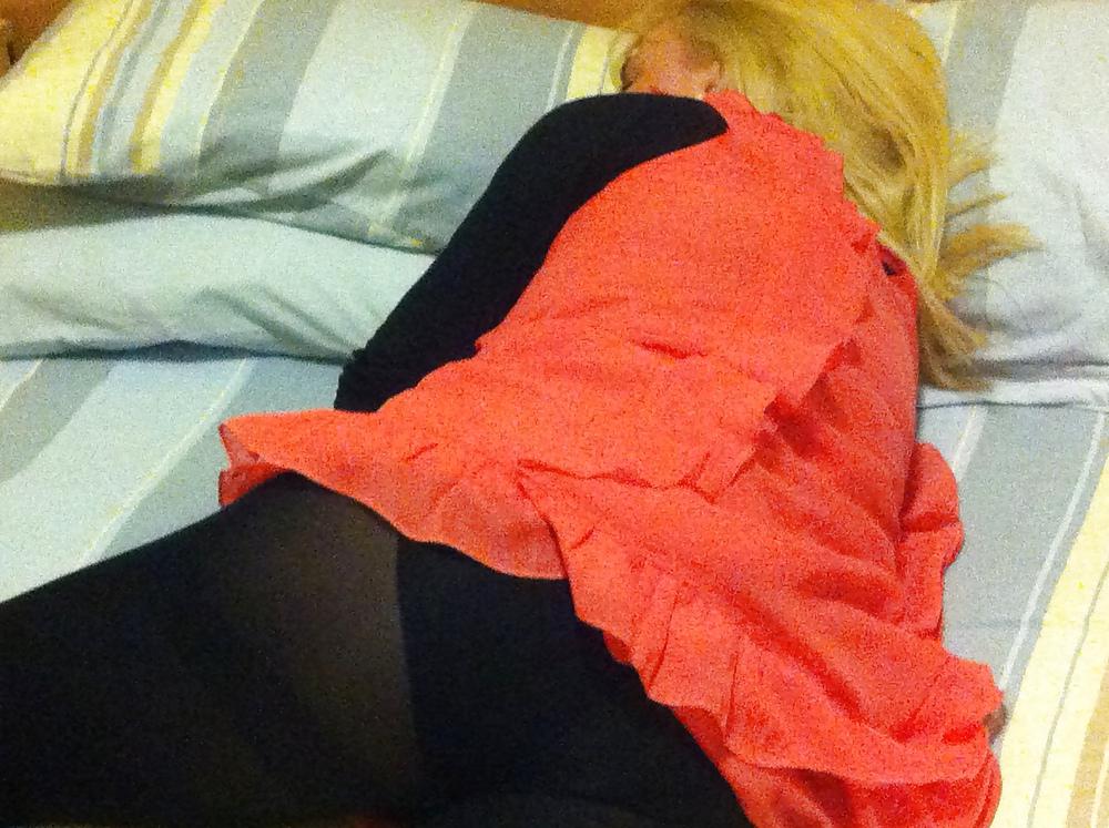 8P My Blonde swinger wife...caught by surprise