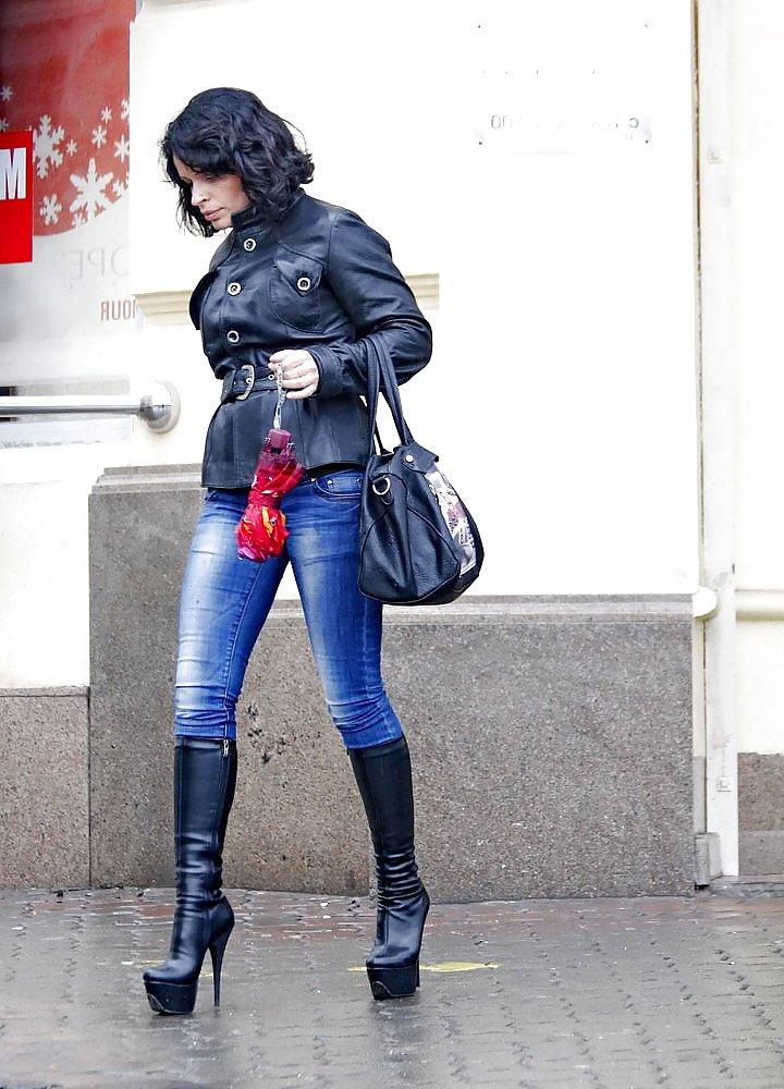 24P Boots, hi heel and jeans