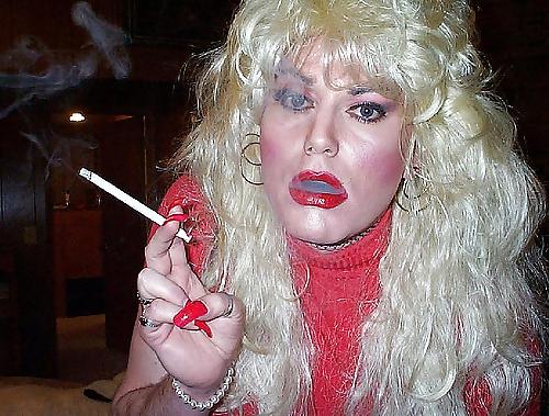 13P Smoking crossdressers