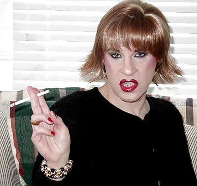 13P Smoking crossdressers