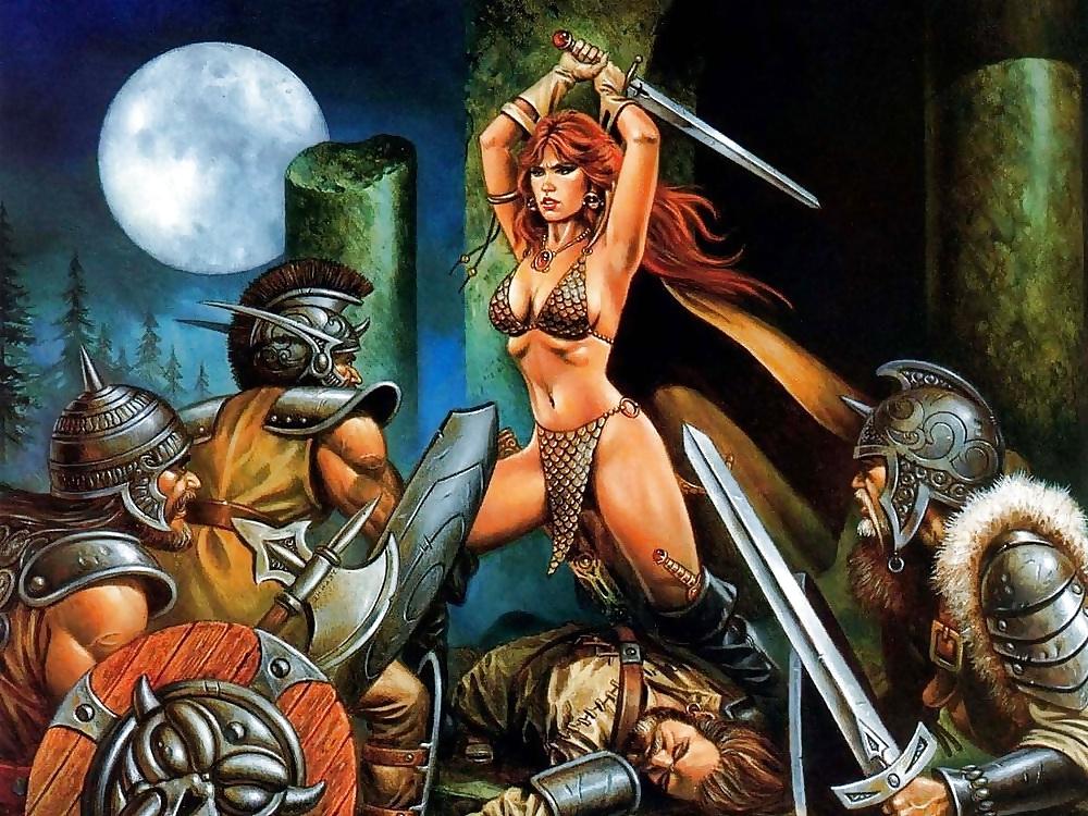 15P Female warriors in boots