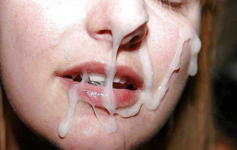 25P Creamy Cum Facials On Hot Babes Faces