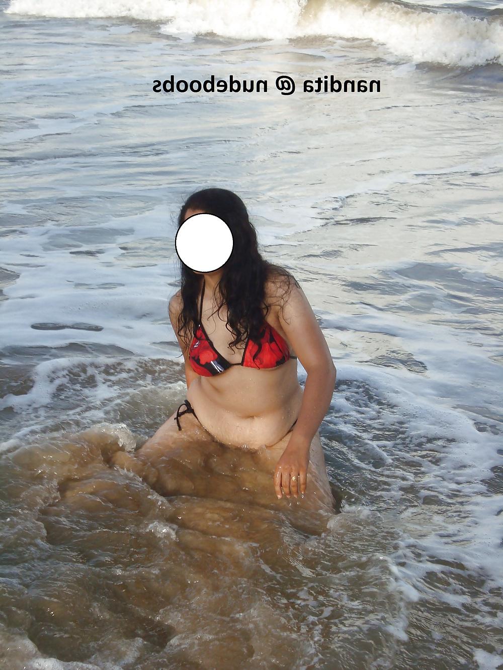 25P Indian Wife Nandita in Goa