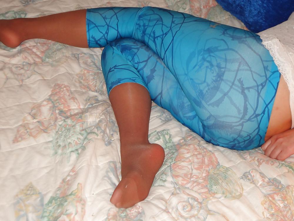 8P Spandex Pants and Thigh Highs
